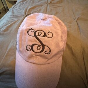 “S” monogrammed hat